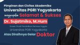 UPY YOGYAKARTA TAMBAH DOKTOR BARU. UPY YOGYAKARTA TAMBAH DOKTOR BARU.